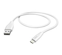 Hama 201596 USB charging cable USB 2.0 USB-A/USB-C plug White 1.50m