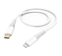 Hama 201603 USB charging cable Lightning USB-C plug 1.50 m White