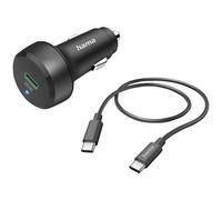 Hama 201614 Auto-Fast Charger 25 W Black USB-C PD 1m Long Car Charger