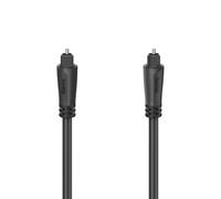 Hama 205134 Audio Fibre Optic Cable ODT (Toslink) 1.5m, Advanced, black