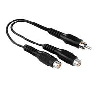 Hama 205183 RCA Audio Adapter 1x RCA plug to 2x RCA connectors Black
