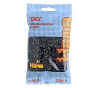 Hama 207-18 Beads - Black (1000 Midi Beads)