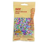 Hama Fuse Beads Bag 207-50 – Approx. 1000 Midi Beads – Pastel Mix (Mix 50)