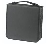 Hama CD Wallet for 208 Discs | CD/DVD/Blu-Ray | Folder for Storage, Space-Saving for the Office, Car and at Home | Black