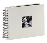 Hama 2107 Fine Art Spiralbound Photo Album, 24 x 17cm, Chalk White, 50 Black pages, 24 x 17 cm