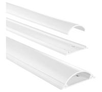 Hama Cable Duct, Self-adhesive, Semicircular, 100 x 7 x 2.1 cm, PVC, white