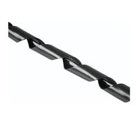 Hama 220994 Cable wrap Polyethylene Black Ø30 mm x 2500 mm 1 pc Fl...