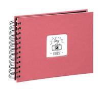 Hama 2555 Fine Art Spiralbound Photo Album, 24 x 17cm, Flamingo, 50 Black Pages