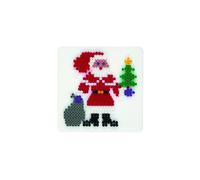 Hama 284 Pegboard Santa Claus, White