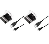 Hama 2x Pack USB Charger Charging Station for Sony PS4 Controller Gamepad