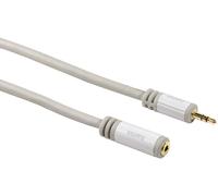Hama 3.5mm Jack Extension GOLD 2.5m Stereo Jack Cable Socket Plug