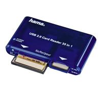 HAMA 35 in1 USB 2.0 Multicard Reader, Blue