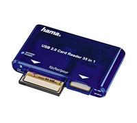 HAMA 35 in1 USB 2.0 Multicard Reader, Blue