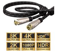 Hama 3M Sat-Cable 120dB 8K 4K HD TV Antenna Cable Coaxial Plug Coaxial