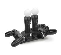 Hama 4-Way Charging Dock LadeStation for PS4 Wireless Move Controllers Black