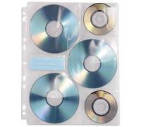 Hama 49835 CD/DVD Index Sleeves 6 Discs per Sleeve Transparent 10-Pack