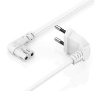 Hama 5m Euro plug 90° angled power cable TV power cable double groove coupling