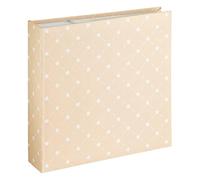 Hama 7258 Skies II with Pockets 10 x 15 200 Photos Beige | Large Pocket Album, Side Insert, Memory Area, SD Card Pocket, Ideal for Weddings, Birthdays, Christenings