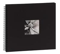 Hama 90140 36 x 32 cm Fine Art Spiralbound Album | Photos 50 Pages, Black