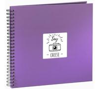 Hama 94871 Fine Art Spiralbound Album | 36 x 32cm 50 w/Black Pages, Purple