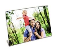 Hama | Acrylic Portrait Frame, Transparent | Landscape | 9 x 13 cm
