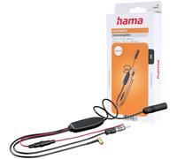 Hama Active AM/FM + DAB/DAB+ Antenna Splitter Amplifier DIN Adapter Black