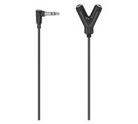 Hama Adapter Cable Jack 3.5 Mm M/2 Jack 3.5 Mm F