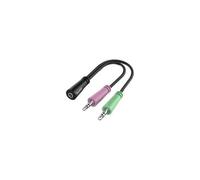 Hama Adapter Jack 3.5 Mm 4 Poles F/2x Jack 3
