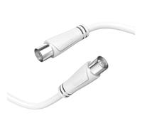 Hama Aerial cable, coaxial plug to coax female, 1.5 m, 90 dB