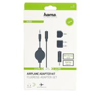 Hama Airplane Adapter Set 3.5Mm 6.3Mm Jack Audio Connection Plug Headphones