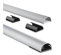 Hama Aluminium Cable Duct, Semi-Circular, 110 x 3.3 x 1.8 cm, silver