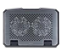 Hama Aluminium laptop cooling pad 39.6 cm (15.6") Black