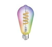 Hama Smart LED Filament E27 ST64, WLAN, Matter, 4.9 W, RGBW