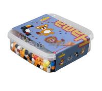 Hama - Animal Box - 600 Beads and 2 pegboards - Iron Beads Maxi Size - Creative Hobbies from 3 Years - 8751