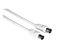 Hama Antenna Cable 3m Coax Plug - Coax Coupling 75dB for Cable TV