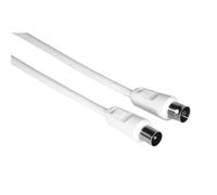 Hama Antenna cable, Coax plug male - Coax female plug, 1.5 m, 75dB, BLC