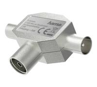 Hama Antenna Splitter, Coax Connector - 2 Coax Plugs, Metal