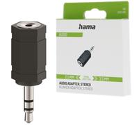 Hama Audio Adapter 2.5mm Jack Female to 3.5mm Jack Male, 1:1 Stereo