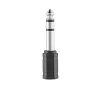Hama 205194 Audio Adapter Jack Socket 3.5mm to Jack Plug 6.35mm Black