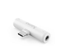 Hama Audio Adapter, USB-C to 3.5mm Female Jack & USB-C | USB-C PD, Charging Function