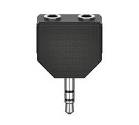 Hama 00205191 Jack Audio Adapter Black 2x Socket 3.5mm to 1x Plug ...