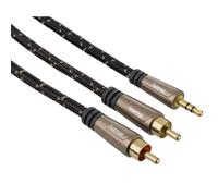 Hama AUX Cable 3.5Mm Jack To RCA Cinch Adapter PC Notebook To TV HiFi System