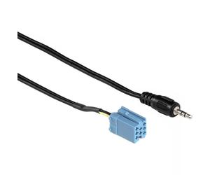Hama Aux in Adapter Cable Mini-ISO to 3.5mm Jack for Becker Blaupunkt VDO etc