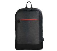 Hama | Backpack for laptop up to 40 cm (15.6") (Backpack with 2 front pockets, internal USB cable, suitcase strap, padded compartment) Black