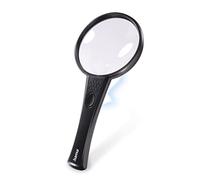 Hama Basic 90 LED Reading Magnifying Glass Display Stand (18 Pieces in Display Stand, 4x Magnification, 90 mm Diameter, 94 mm x 202 mm x 16 mm) Black/Transparent