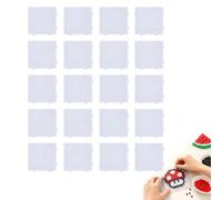 Hama Bead Boards, 20 Clear Square Pegboards, 7.5 x 7.5 cm | Twenty clear square fuse beads boards measuring 7.5 x 7.5 cm each, 2.6mm Fuse Bead Boards Set
