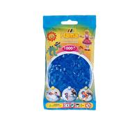 Hama Beads 1,000 Bead Refill And Plastic Bag - Translucent Blue