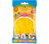 Hama Beads 1,000 Bead Refill Bag - Translucent Yellow