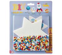 Hama Beads | Approx. 1.100 Beads, 1 Large Star pegboard No. 269, Instructions and Ironing Paper.