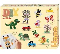 Hama Beads | Approx. 4.000 Beads, 2 Large pegboards: Square No. 234 and Hexagonal No. 276. 8 Bead Supports, Colour Printed Design Sheet, Instructions and Ironing Paper.